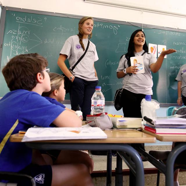 teachers in a classroom